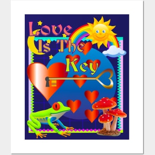 Love Is The Key (Tie Dye) Posters and Art